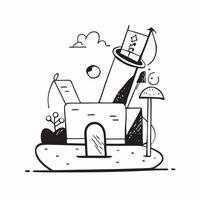 Playground symbol with copy space for project planning concept as An artistic rendering of a playground symbol with spacious copy space suitable for project planning community even Dynamic Set 3 vector