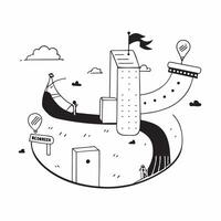 Playground illustration with copy space for business reports concept as A visually appealing playground illustration with copy space designed to enhance business reports and presen Dynamic Set 2 vector
