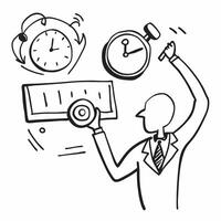 Performance coach with stopwatch concept as A performance coachs profile combined with a stopwatch representing management coaching and performance improvement Ideal for corporate Dynamic vector