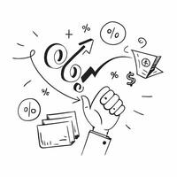 Percentage symbol with copy space for email newsletters concept as A modern percentage symbol with ample copy space perfect for email newsletters and digital communications highlig Dynamic vector