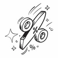 Percentage symbol with copy space for blog headers concept as A sleek percentage symbol with ample copy space perfect for blog headers and articles to visually represent themes of Dynamic vector