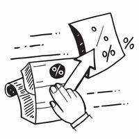 Percentage illustration with copy space for business reports concept as A visually appealing percentage illustration with copy space designed to enhance business reports and presen Dynamic Set 4 vector