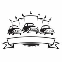 Patriotic parade with vintage cars concept as High resolution image of a patriotic parade featuring vintage cars on Independence Day with a glossy backdrop showcasing the classic a Dynamic vector