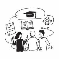 Parents attending school orientation concept as High resolution image of parents attending a school orientation with a glossy backdrop emphasizing their involvement and support as Dynamic vector