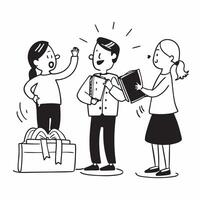 Parents buying school uniforms concept as High resolution image of parents buying school uniforms with a glossy backdrop capturing the preparation and excitement for the new school Dynamic vector