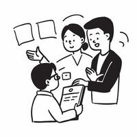 Parents attending parent teacher meeting concept as High resolution image of parents attending a parent teacher meeting with a glossy backdrop emphasizing their involvement and com Dynamic Set 2 vector