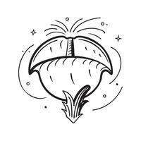 Palm tree icon with copy space on a white background concept as A image of a palm tree icon with generous copy space on a white background ideal for tropical and vacation th Dynamic vector