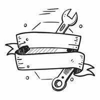 On maintenance symbol with blank area for personalized messages concept as A customizable on maintenance symbol featuring a blank area for adding personalized messages making it su Dynamic vector