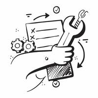 On maintenance symbol with space for text on a blue background concept as A sleek on maintenance symbol with ample space for text on a blue background suitable for illustrating mai Dynamic Set 2 vector