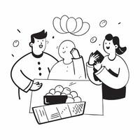 Office workers with healthy snacks concept as High resolution image of office workers with healthy snacks with a glossy backdrop emphasizing the importance of nutritious snacking i Dynamic vector