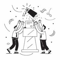Office workers handling an accident with festive decor concept as High resolution image of office workers managing an accident during working hours juxtaposed with festive decorati Dynamic vector