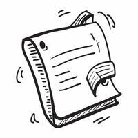 Notebook icon with copy space on a white background concept as A image of a notebook icon with generous copy space on a white background ideal for business planning and note Dynamic vector