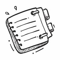 Notebook icon with space for text and images concept as A simple notebook icon design featuring ample space for both text and images perfect for illustrating morning schedules and Dynamic vector