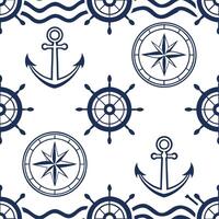 Nautical frame seamless tile pattern with maritime motifs and sea inspired elements concept as Maritime nautical frames create seamless tile patterns with sea inspired motifs addin Dynamic vector