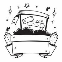 Night market sign and food cart icon with blank space for custom branding concept as A customizable night market sign and food cart icon with blank space for adding custom branding Dynamic vector