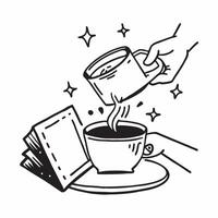 Morning coffee ritual concept as High resolution image of a morning coffee ritual with a glossy backdrop capturing the daily routine and enjoyment of starting the day with a fresh Dynamic vector