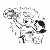 Mother and son enjoying quarterly sale shopping concept as High resolution image of a mother and son enjoying quarterly sale shopping with a glossy backdrop highlighting the bondin Dynamic vector