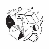 Modern trade icon with ample space for text and graphics concept as An iconographic modern trade design offering ample space for both text and graphics perfect for illustrating com Dynamic vector