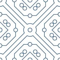 Modern techno circuits tile pattern featuring crisp digital lines and intricate circuit overlays isolated white balance exuding futuristic precision concept as Crisp digital lines Dynamic vector