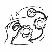 Modern process improvement icon with copy space for business presentations concept as A modern process improvement icon design with generous copy space perfect for enhancing busine Dynamic vector
