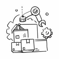 Modern automation logistic icon with copy space for business presentations concept as A modern automation logistic icon design with generous copy space perfect for enhancing busine Dynamic vector