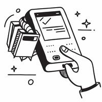 Mobile payment at a bakery concept as High resolution image of mobile payment at a bakery with a glossy backdrop highlighting the modern and efficient transaction process for buyin Dynamic Set 2 vector