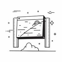 Minimalist metal landscape frame mockup concept as High resolution mockup of a minimalist metal landscape frame on a concrete wall showcasing a sleek and industrial design perfect Dynamic Set 2 vector