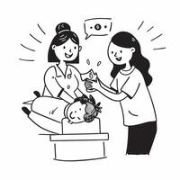 Midwife assisting in childbirth in a delivery room concept as A midwife assists a mother during childbirth in a delivery room emphasizing care and expertise Ideal for maternity an Dynamic vector