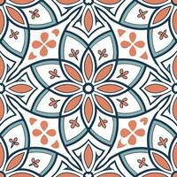 Middle Eastern arabesque and mosaic patterns seamless tile pattern with vibrant colors concept as Vibrant colors highlight Middle Eastern arabesque and mosaic patterns in seamless Dynamic vector