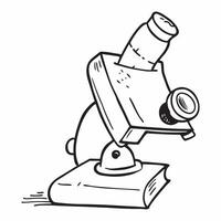 Microscope symbol with copy space for research projects concept as A research project oriented microscope symbol with ample copy space ideal for visualizing academic research scien Dynamic vector
