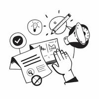 Marketing icon with ample space for text and graphics concept as An iconographic marketing design offering ample space for both text and graphics perfect for illustrating comprehen Dynamic vector