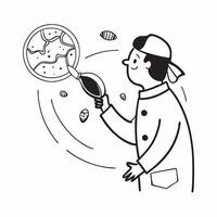 Marine biologist researching sustainable fishing concept as High resolution image of a marine biologist researching sustainable fishing practices with a glossy backdrop highlightin Dynamic vector