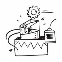 Manufacturing icon with copy space for infographics concept as An infographic ready manufacturing icon with copy space designed to convey complex information and operational insigh Dynamic vector