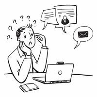 Manager urgently contacting clients during a crisis concept as High resolution image of a manager urgently contacting clients during a crisis emphasizing the stress and immediate n Dynamic Set 2 vector