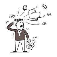 Manager directing crisis communication concept as High resolution image of a manager directing crisis communication with a panicked atmosphere emphasizing the importance of clear m Dynamic Set 2 vector