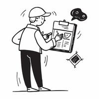 Manager checking safety equipment during holiday prep concept as High resolution image of a manager checking safety equipment during holiday preparations at work highlighting the i Dynamic Set 2 vector