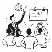 Manager conducting a successful team meeting concept as High resolution image of a manager conducting a successful team meeting emphasizing leadership communication and teamwork in Dynamic Set 2 vector