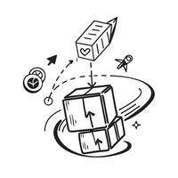 Logistic symbol with space for text and icons on a white background concept as A versatile logistic symbol featuring space for both text and icons on a clean white background perfe Dynamic vector