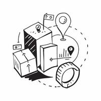 Logistic symbol with copy space for print materials concept as A versatile logistic symbol with ample copy space suitable for print materials like brochures flyers and posters to h Dynamic vector