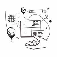 Logistic illustration with copy space for business reports concept as A visually appealing logistic illustration with copy space designed to enhance business reports and presentati Dynamic Set 5 vector