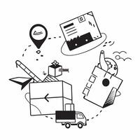 Logistic illustration with copy space for business reports concept as A visually appealing logistic illustration with copy space designed to enhance business reports and presentati Dynamic vector