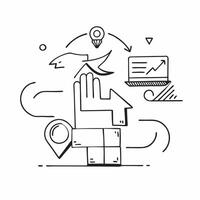 Logistic icon with space for motivational quotes concept as A modern logistic icon design with ample space for motivational quotes perfect for creating business posters and digital Dynamic vector