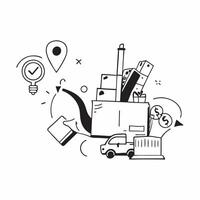 Logistic illustration with copy space for business reports concept as A visually appealing logistic illustration with copy space designed to enhance business reports and presentati Dynamic Set 6 vector