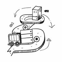 Logistic icon with copy space for infographics concept as An infographic ready logistic icon with copy space designed to convey complex information and supply chain insights in a v Dynamic vector