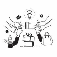 Local businesses collaborating for a festive fundraising fair concept as High resolution image of local businesses collaborating for a festive fundraising fair to support a fund cr Dynamic Set 2 vector