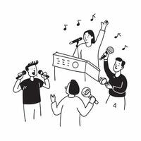 Local artists performing at a festive fundraiser concept as High resolution image of local artists performing at a festive fundraiser to support a fund crisis capturing talent and Dynamic Set 2 vector