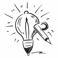 Lightbulb icon with copy space on a white background concept as A image of a lightbulb icon with ample copy space on a white background perfect for showcasing business ideas Dynamic vector