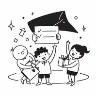 Kids at after school program concept as High resolution image of kids participating in an after school program with a glossy backdrop highlighting their enthusiasm and engagement i Dynamic Set 2 vector