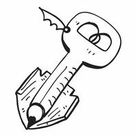 Key icon with copy space on a white background concept as A image of a key icon with ample copy space on a white background perfect for security and automotive themed visual Dynamic vector