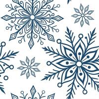 Intricate snowflake patterns seamless tile design with sparkling frost and icy blue accents concept as Intricate snowflakes with sparkling frost and icy blue accents create a seaml Dynamic vector